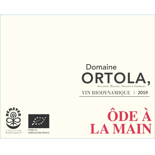 <b>Domaine Ortola </b><br />Ode a la Main Rouge 2020 - Image 2