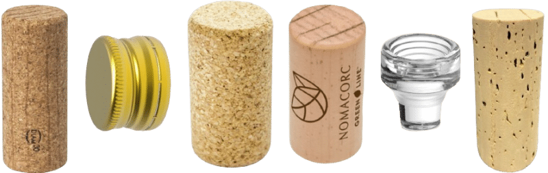 Various wine closures