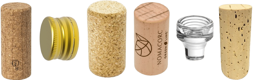 Various wine closures